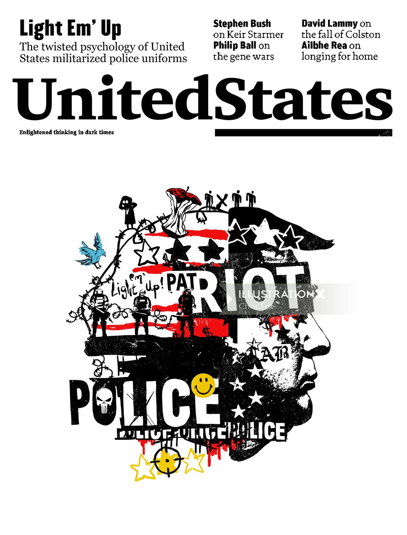 Collage United States riot
