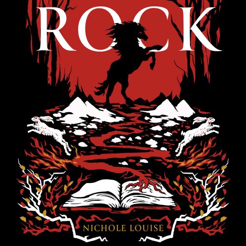 Book jacket design of "Raven Rock"