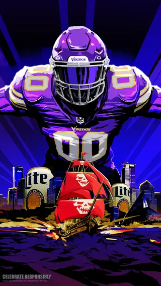 Graphic design of Detroit Lions footballer