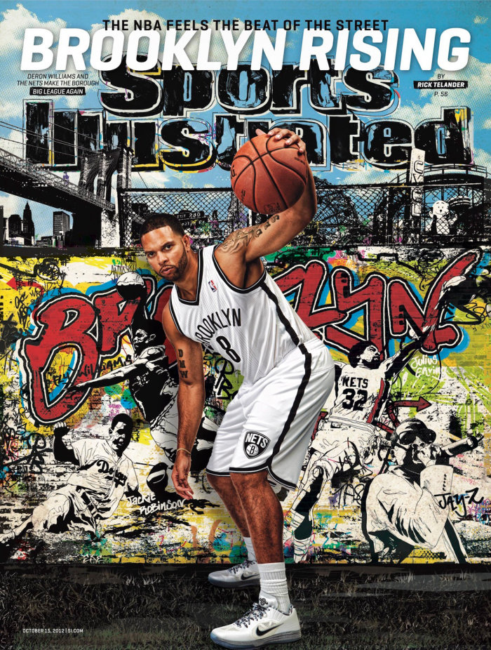 Graffiti illustration for basketball
