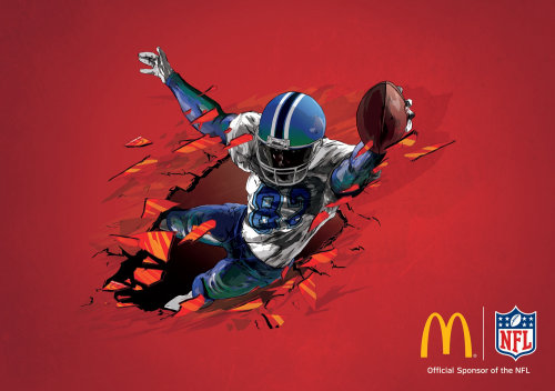 Illustration for American football by Chris Ede