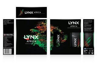 Lynx Africa Deodorant packaging illustration