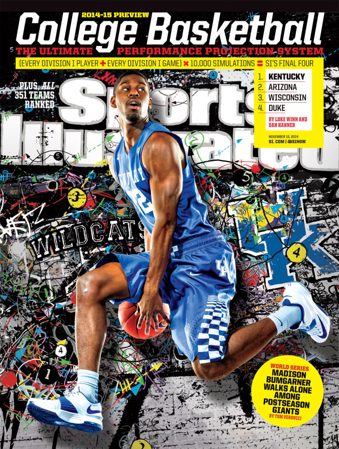 Cover Illustration of College Basketball Magazine