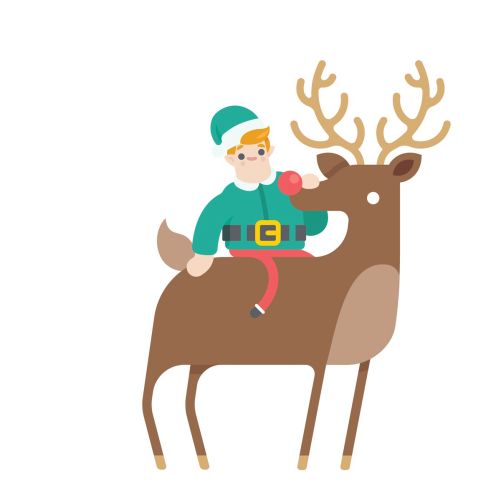 Luton Airport Elf Christmas character