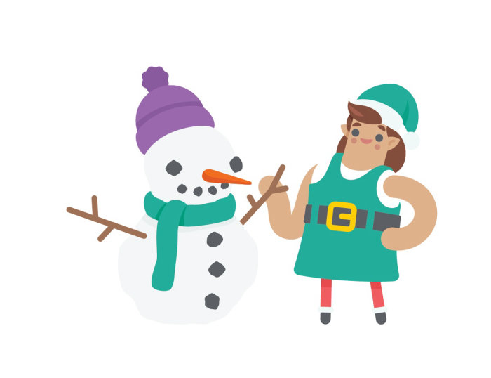 vector illustration of Christmas character
