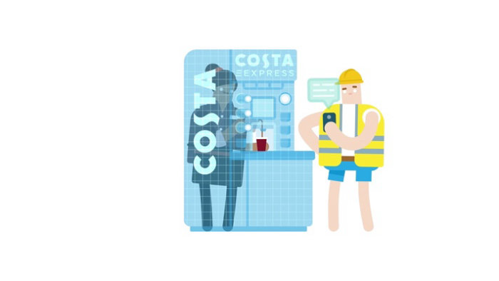Costa express coffee animation
