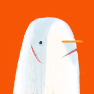 Seagull bird painting