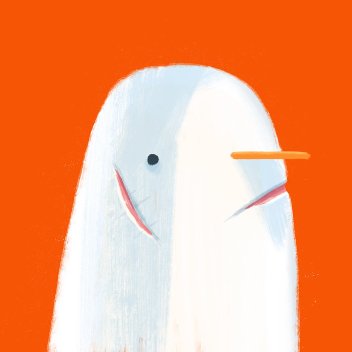 Seagull bird painting