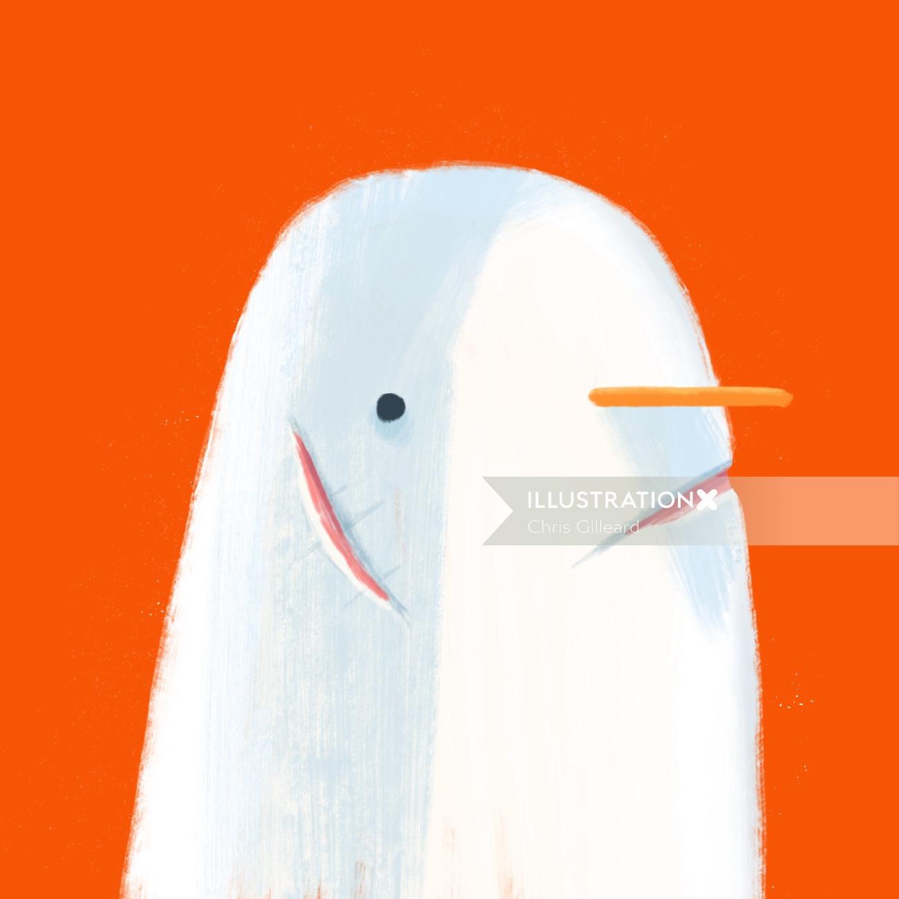 Pintura de gaivota