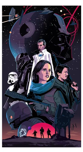 collage of star wars rogue one