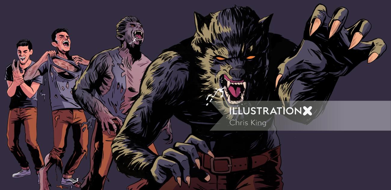 dangerous warewolf artwork