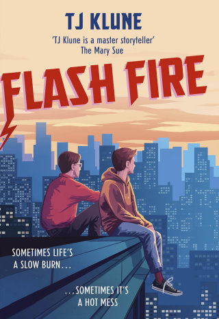 Arte da capa do livro Flash Fire