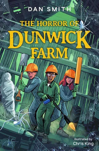 Creepy rural horror scene featured on The Horror of Dunwick Farm cover