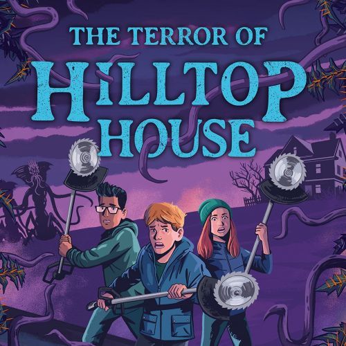 Spooky book cover created by Chris King for The Terror of Hilltop House