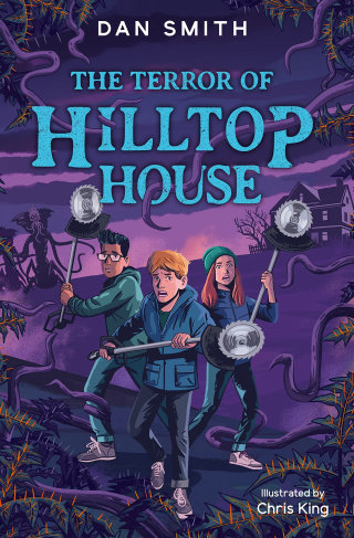 クリス・キングがデザインした「ヒルトップ・ハウスの恐怖」のブックカバー
