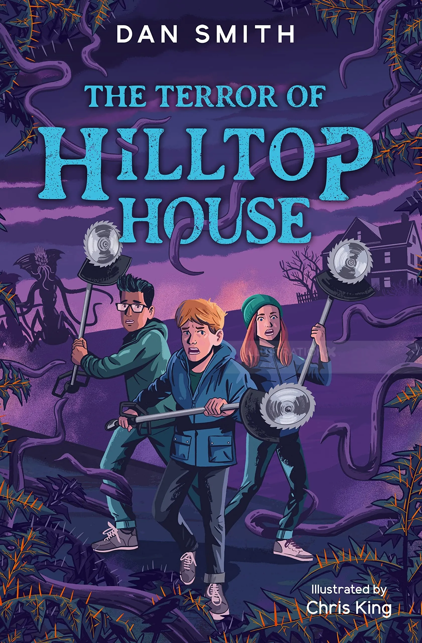 Spooky book cover created by Chris King for The Terror of Hilltop House