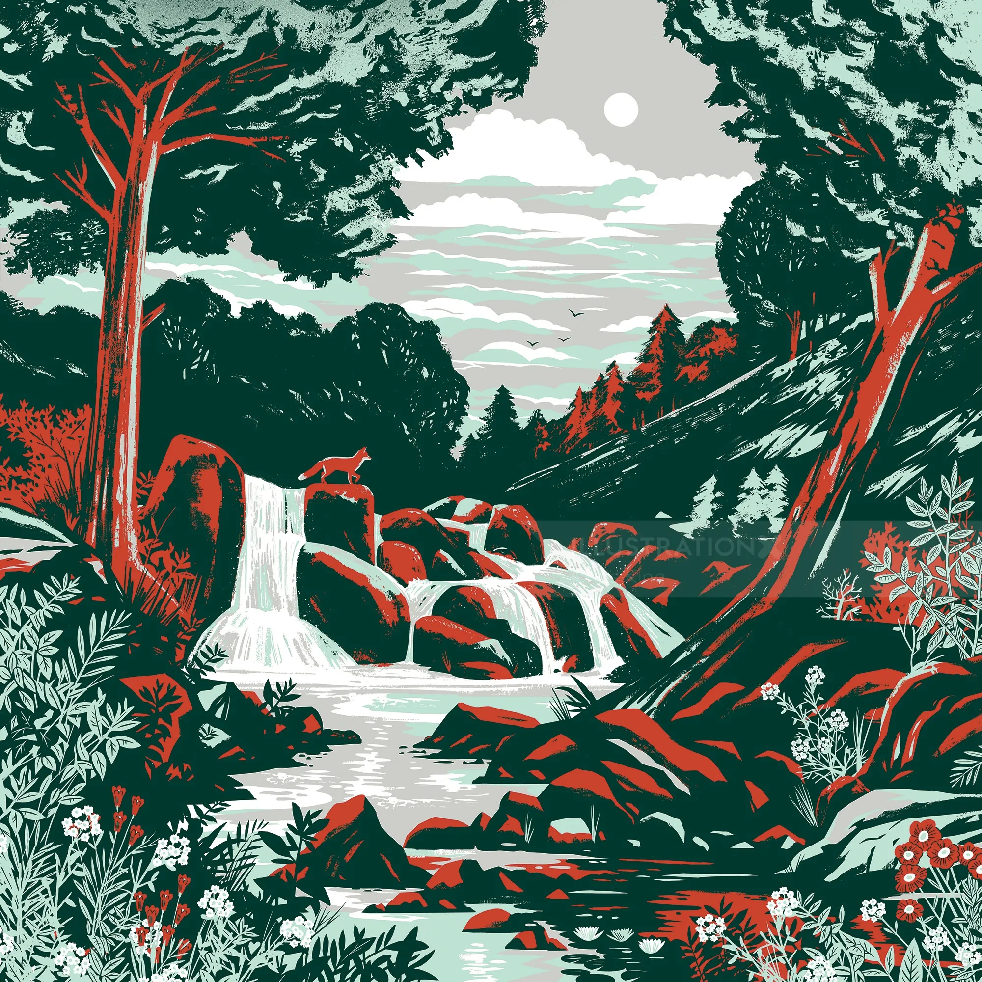 Illustration for Leuchtturm1917’s ‘Find Your Nature’ campaign