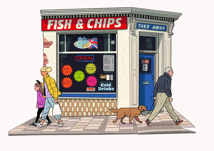 Graphical design of Fish & Chips store