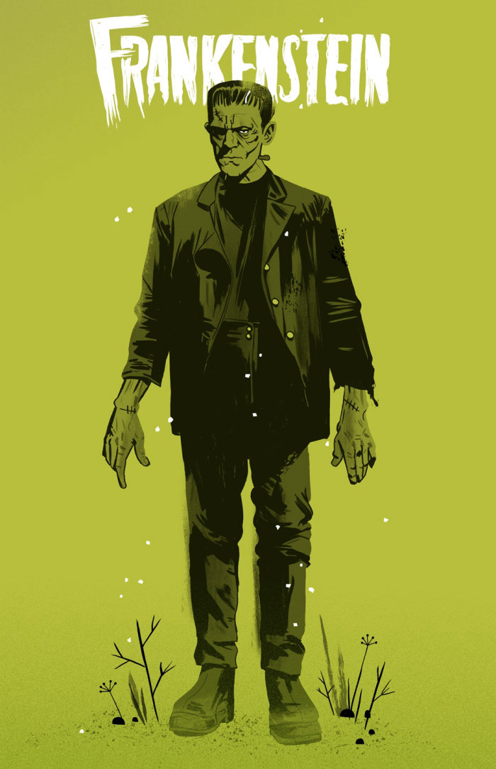 Ilustración de Frankenstein por Cris King