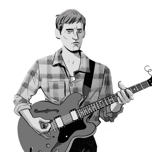 Gitarist illustration by Cris King
