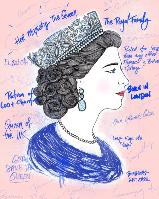 Retrato da Rainha Elizabeth 