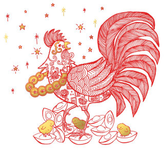 año del gallo año nuevo chino
