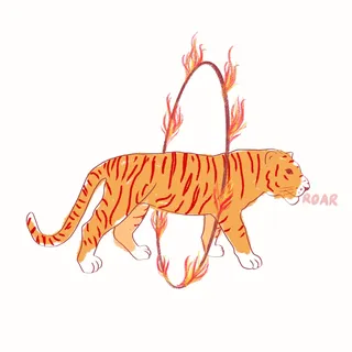 Roaring tiger animation video
