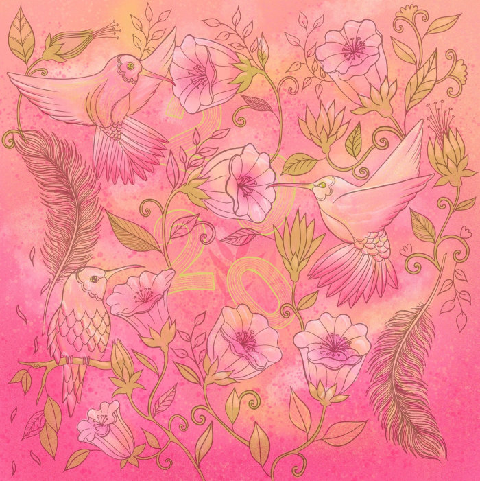 Birds in nature art
