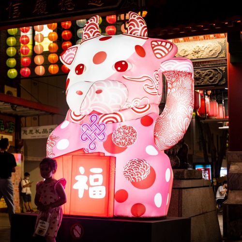 Animal Ox lantern for Chinese new year