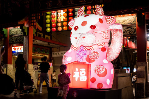 Lanterne Animal Ox pour le nouvel an chinois