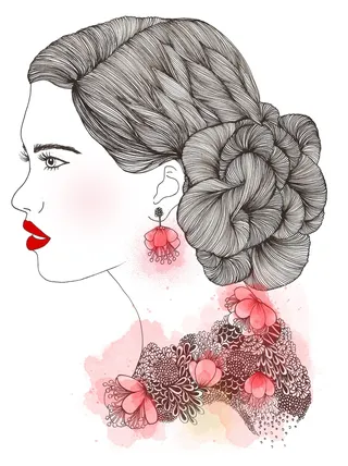 Fashion Illustration of beautifull women