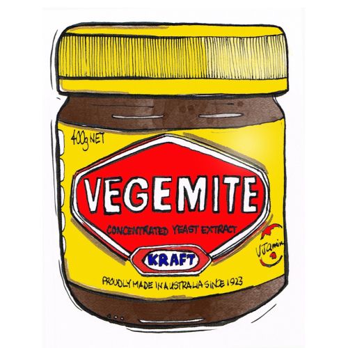 Packaging illustration of Vegemite 