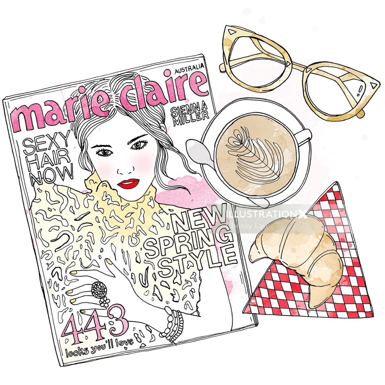 Marie claire magazine fashion cover