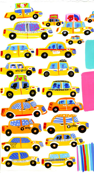 Interprétations artistiques des taxis de New York