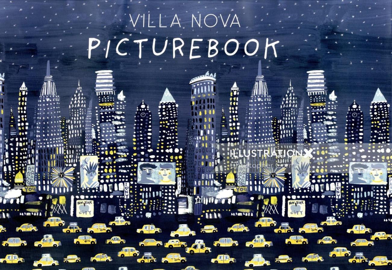 Christopher Corr がヴィラ ノヴァを舞台にした児童書の表紙をデザイン