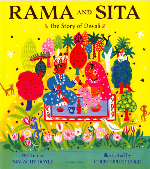 Book cover design of Rama and sita story