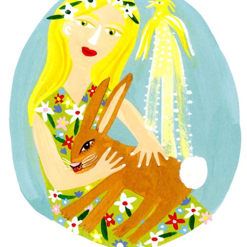 Story illustration for "The Spring Rabbit" book