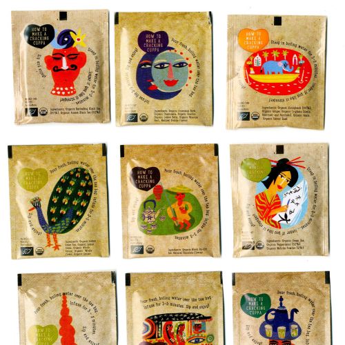 Set of nine illustrated story cards with colorful characters by Christopher Corr