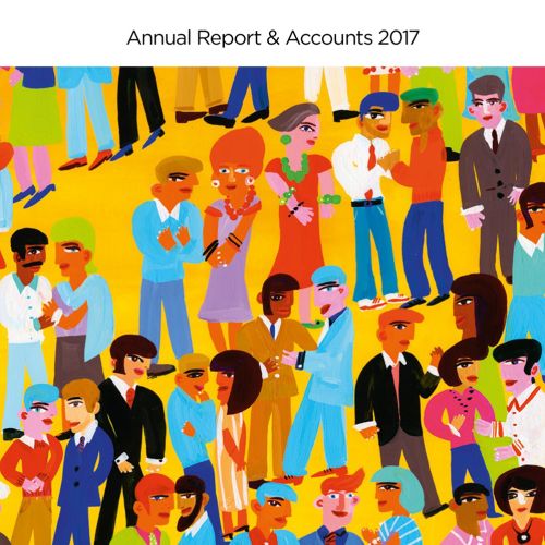 Illustration of diverse group of people in vibrant colors