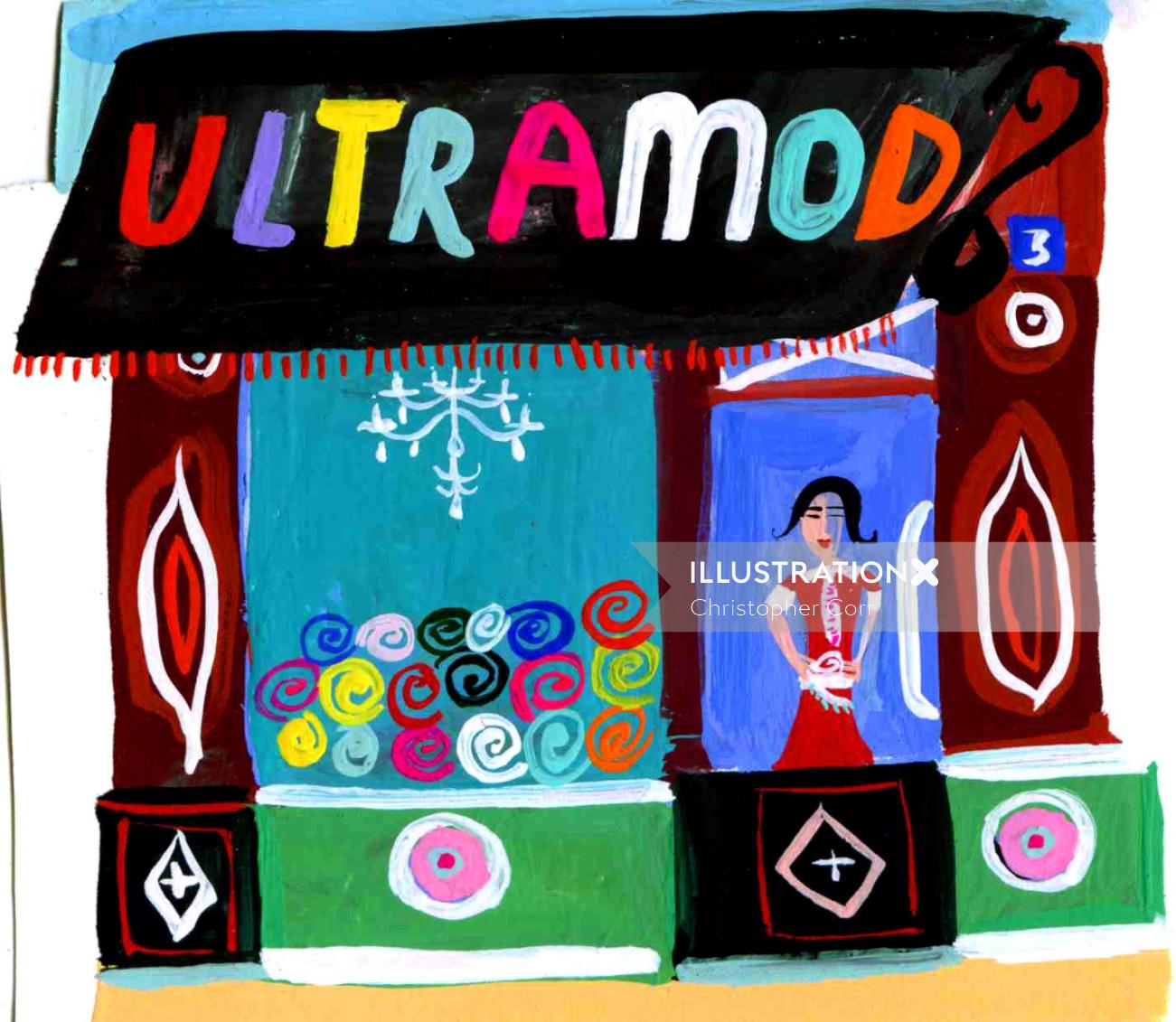 arte em letras acrílicas Ultramod