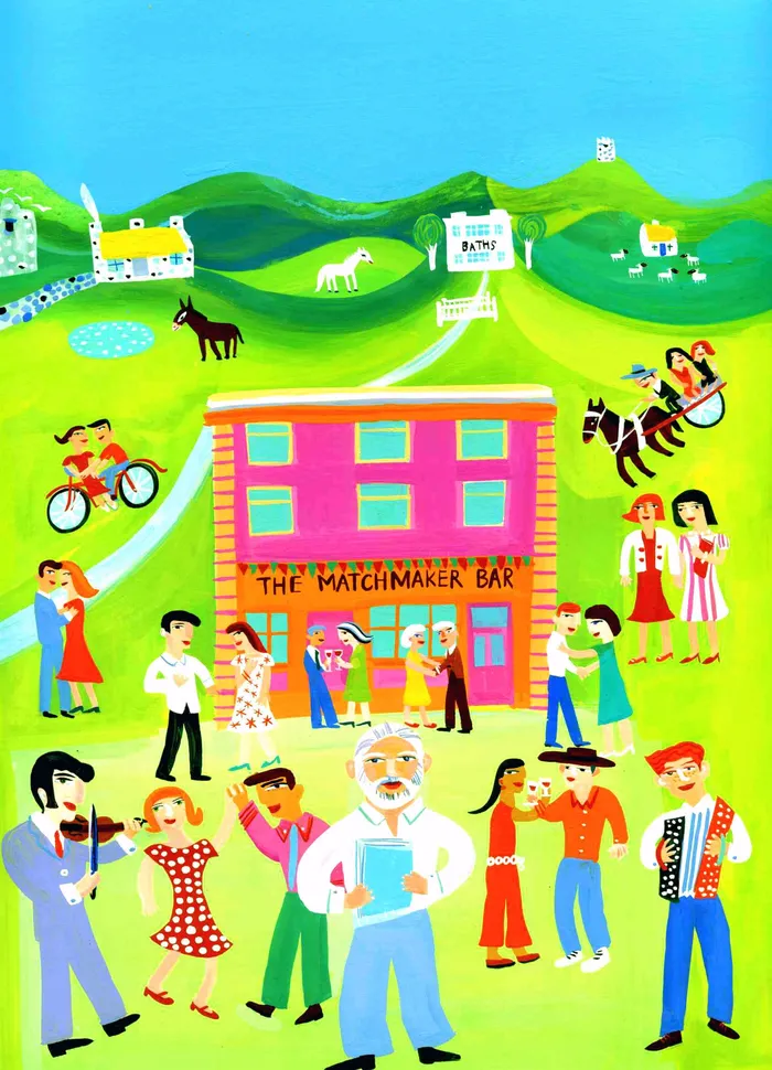 couple illustration of Last matchmaker book jacket
