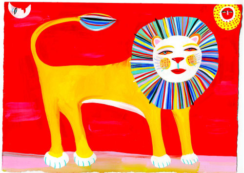 Lion illustration by Christopher Corr