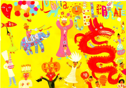 Chinese celebrations and Festivals illustration by Christopher Corr