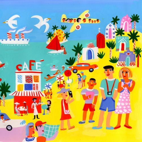 Illustration for vacation concept by Christopher Corr