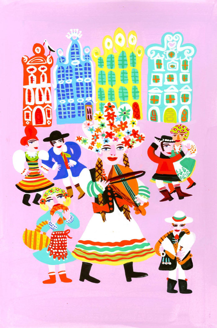 Illustration de style de musique de Pologne par Christopher Corr