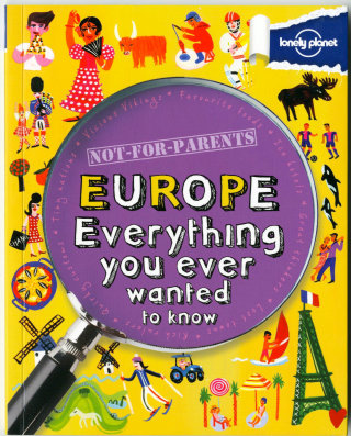 Ilustração de livro infantil da Europa tudo o que você sempre quis saber