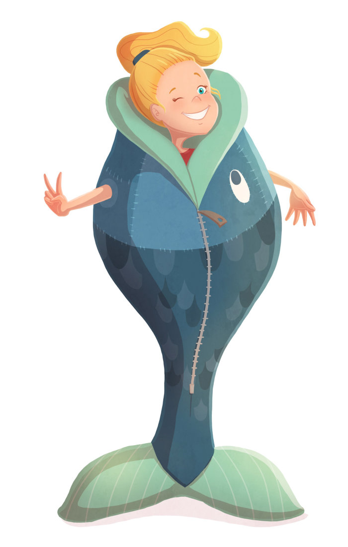 desenho de personagem de uma garota gorda