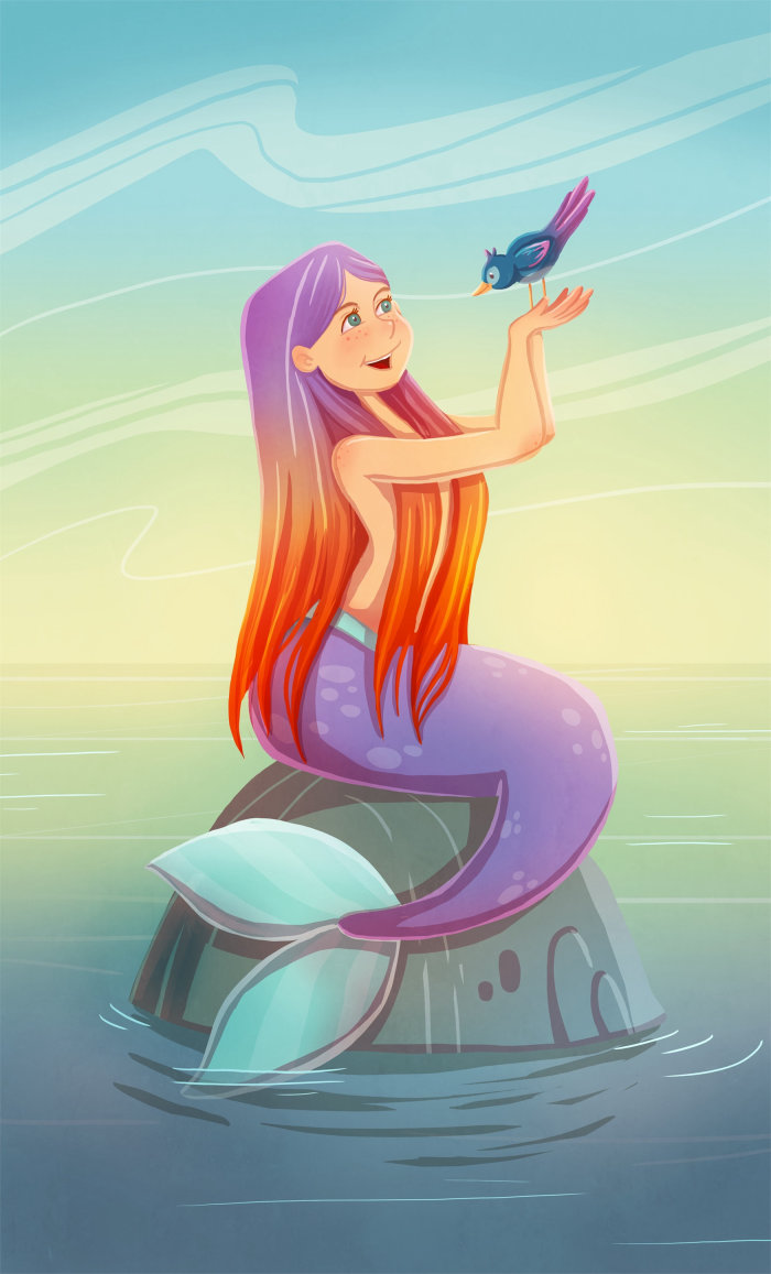 Design de personagens de senhora de peixe por Cindy Fröhlich