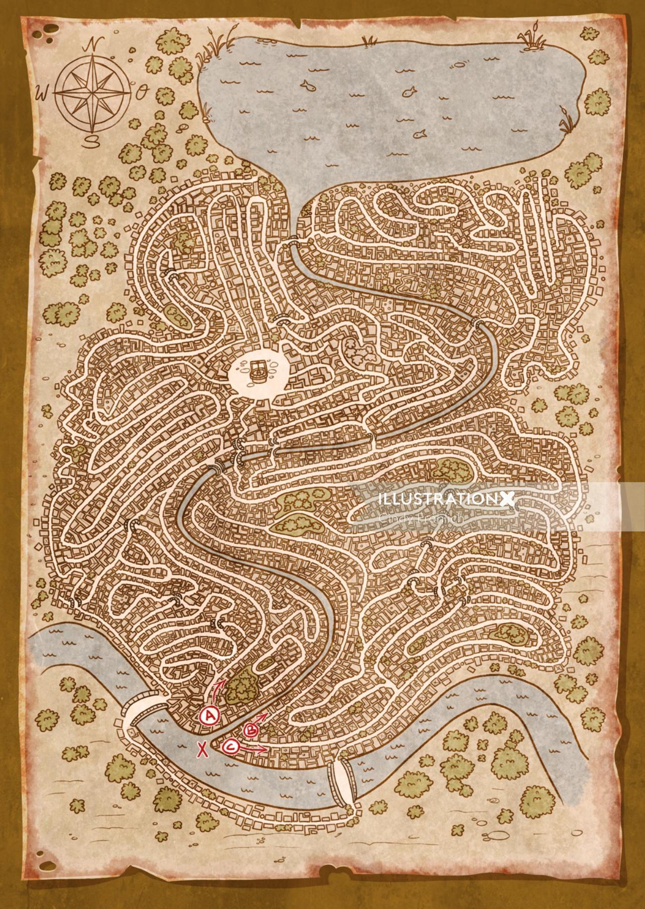 地図の図解