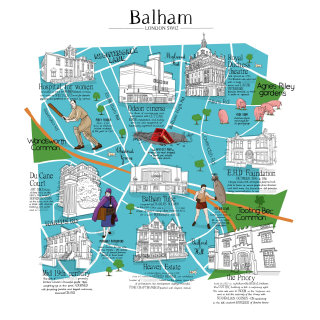 Mapa del pasado de Balham para historiadores